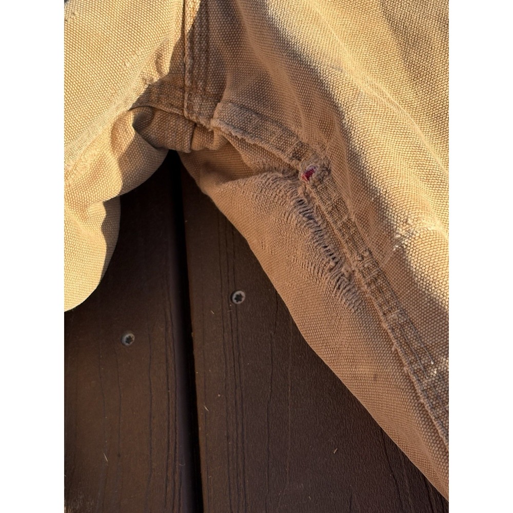 VTG Carhartt Men's Denim Bib Overalls 42 X 27" Union Made in USA Double Knee - Picture 11 of 11